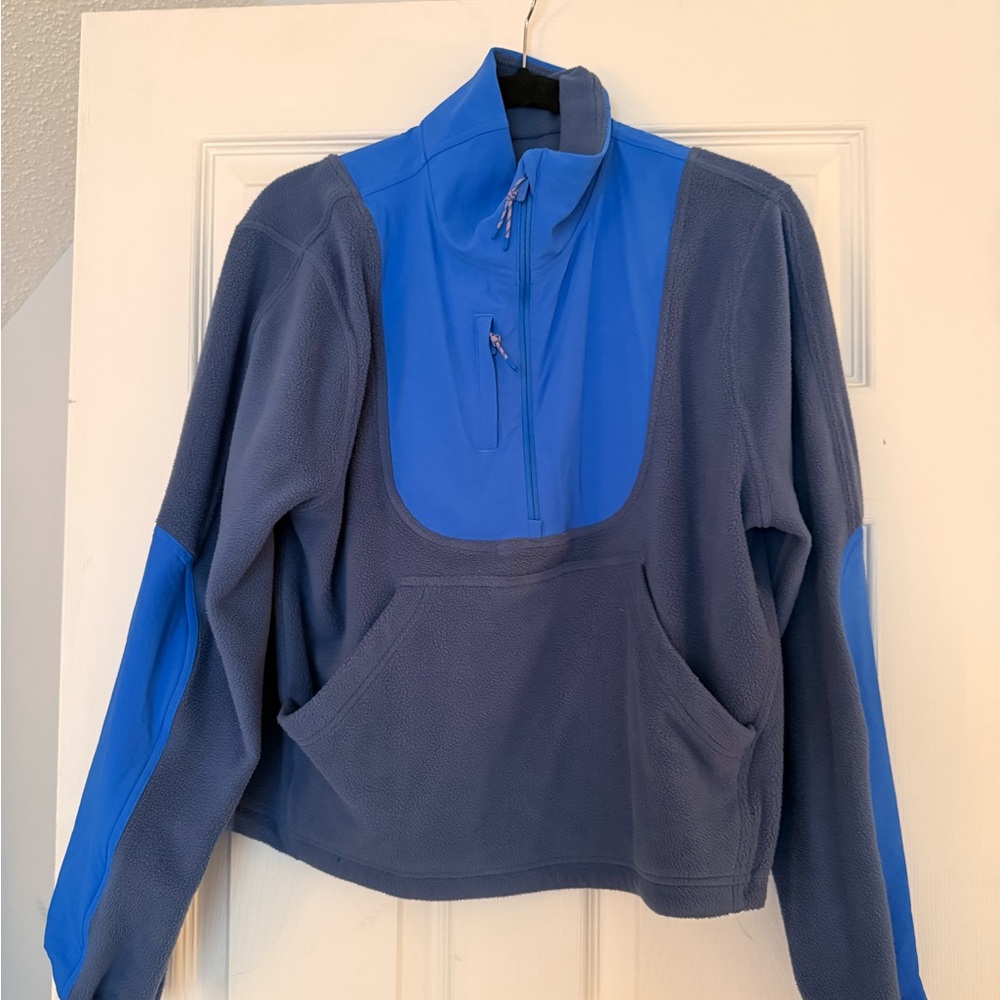 lululemon athletica Blue and Gray Women's Sweater